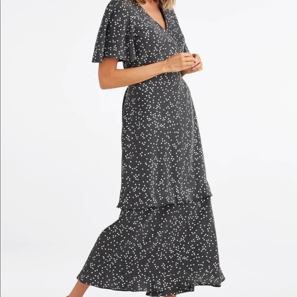 Vetta capsule tiered wrap dress